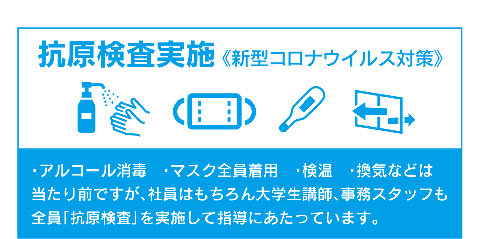 抗原検査実施《新型コロナウイルス対策》