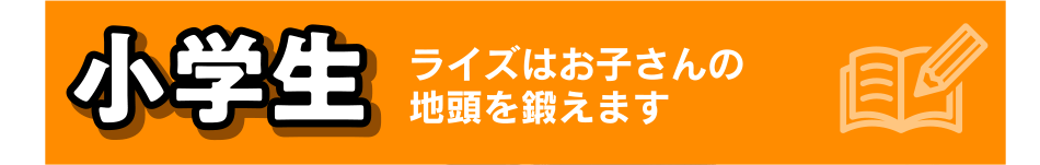 小学生 ライズはお子さんの地頭を鍛えます
