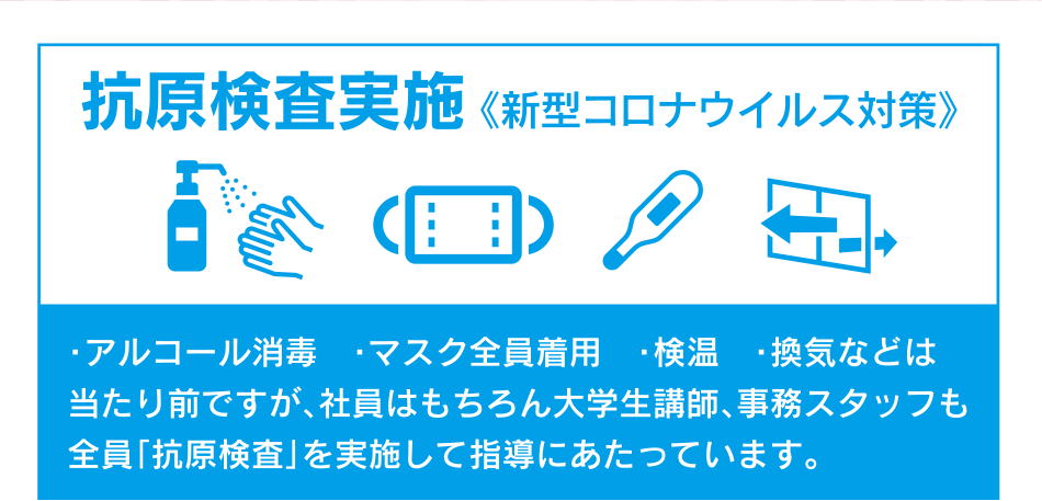 抗原検査実施《新型コロナウイルス対策》